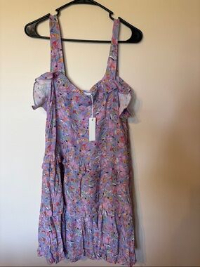Olivaceous Lavender Floral Sundress